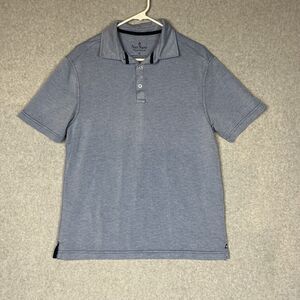 Nat Nast Men’s Medium Short Sleeve Button Polo Shirt Shorts Sleeves Solid Blue